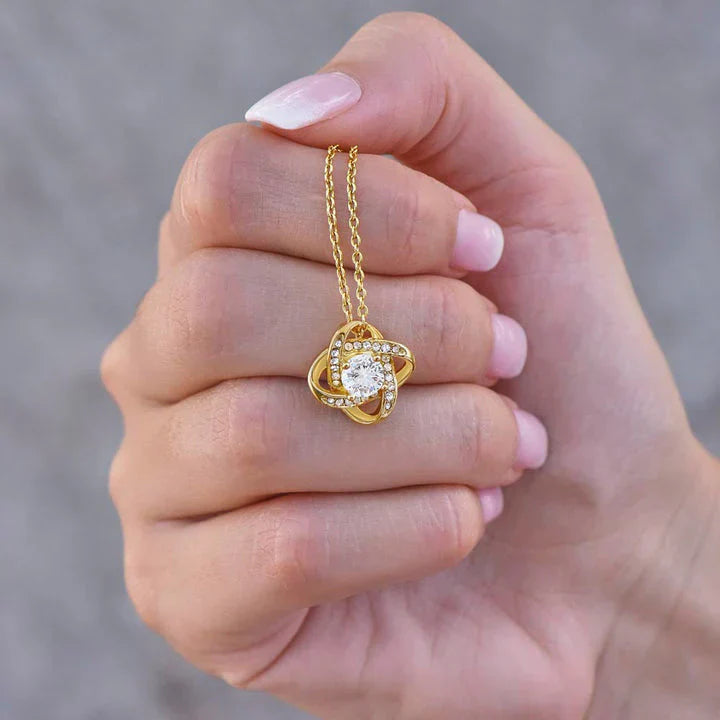 White Gold Necklace - With Real Rose