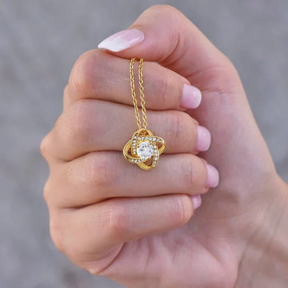 White Gold Necklace - With Real Rose